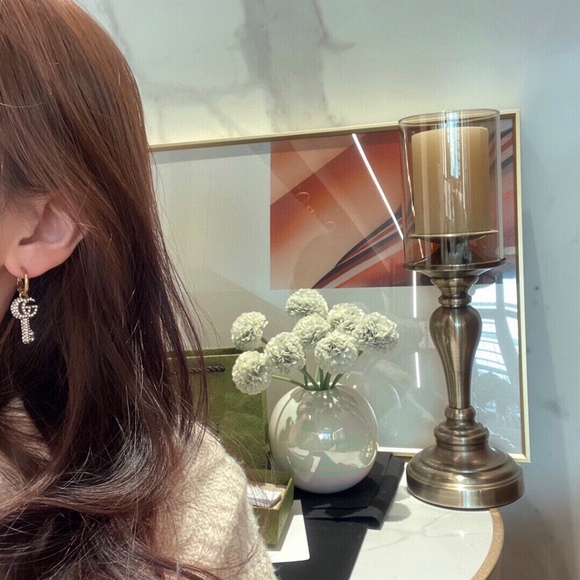 Gucci crystal double G key earrings - Picture 3 of 6